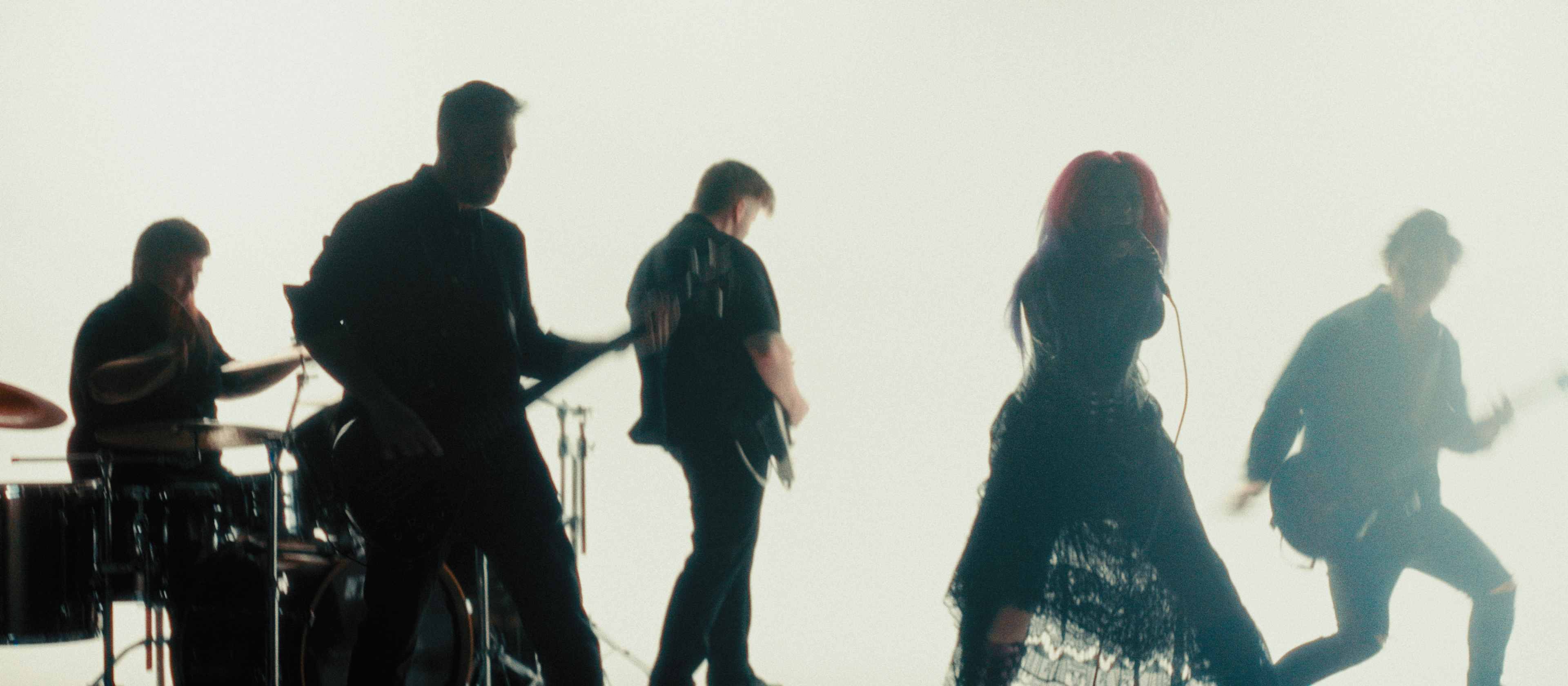 Band performance silhouette